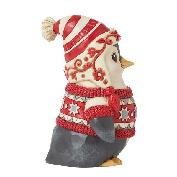 Jim Shore Nordic Noel 'Pinguin mit Pullover Figur - 10cm' 2024 - 6015486