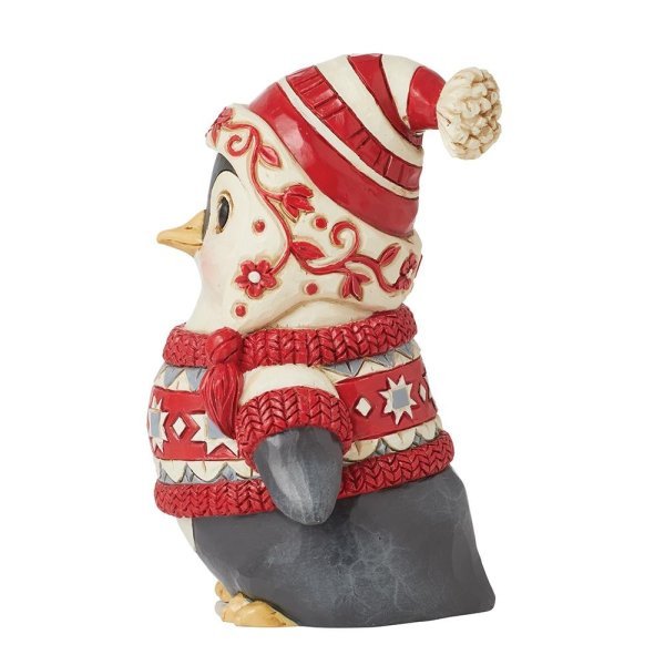 Jim Shore Nordic Noel 'Pinguin mit Pullover Figur - 10cm' 2024 - 6015486