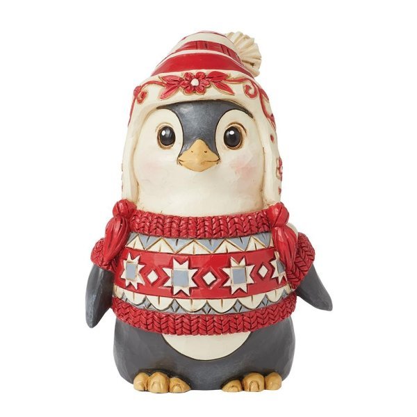 Jim Shore Nordic Noel 'Pinguin mit Pullover Figur - 10cm' 2024 - 6015486