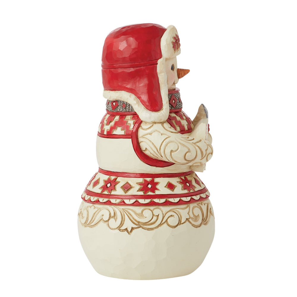 Jim Shore Nordic Noel Snowman 'Schneemann mit NOEL Zeichen - 17cm' 2024 - 6015483