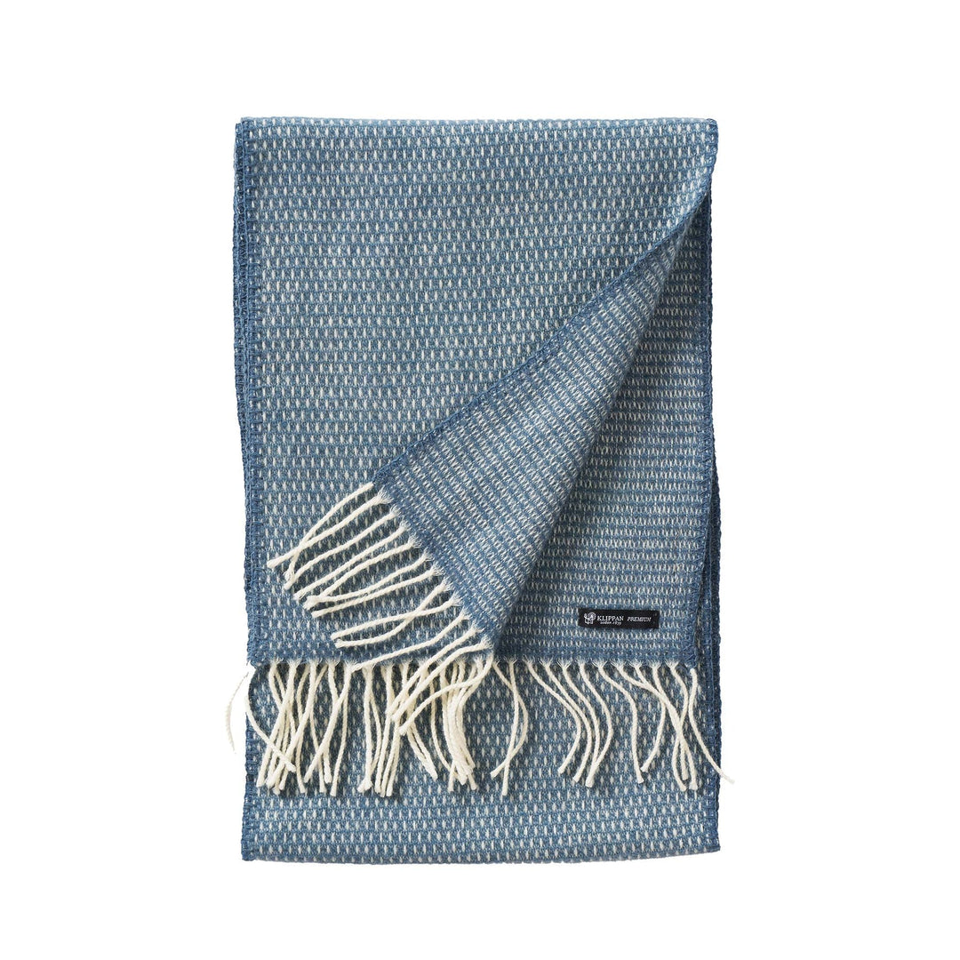 KLIPPAN, Schal 25 % recycelter Merinowolle und 75 % Merino - Schurwolle, dusty blue - KLI - 231904