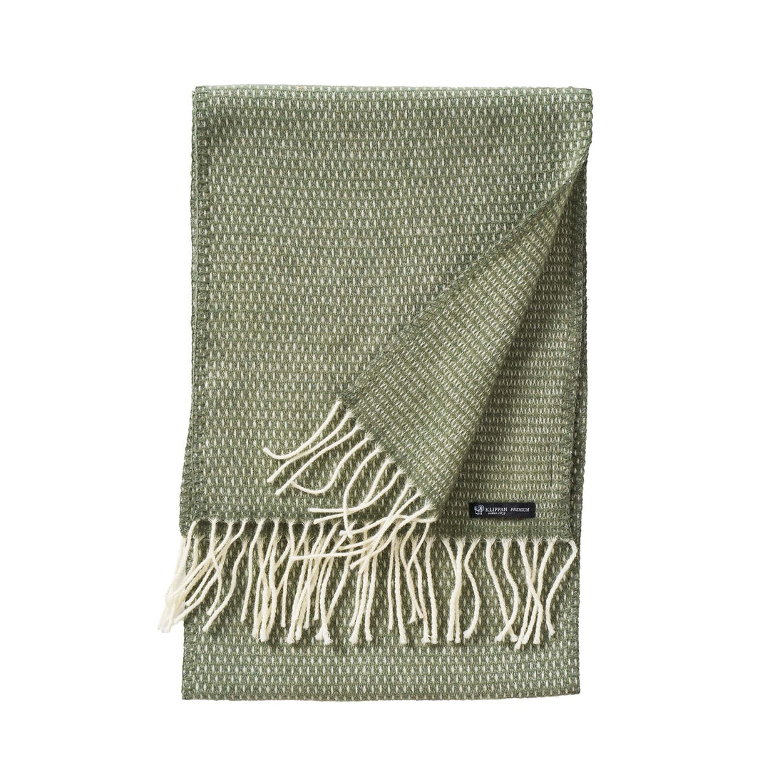 KLIPPAN, Schal 25 % recycelter Merinowolle und 75 % Merino - Schurwolle, dusty green - KLI - 231903