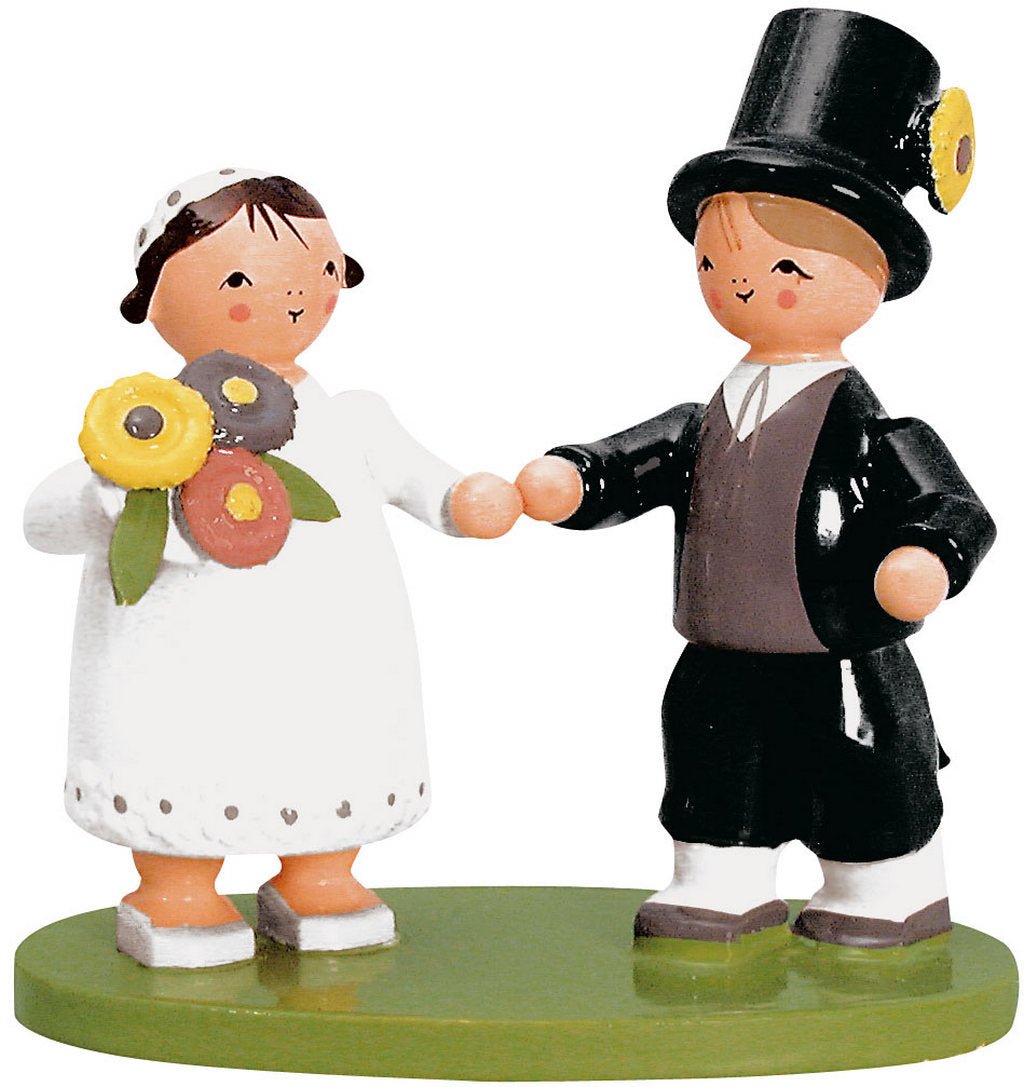 KWO - A50125 - KWO - Brautpaar, Holzkunst, 7cm