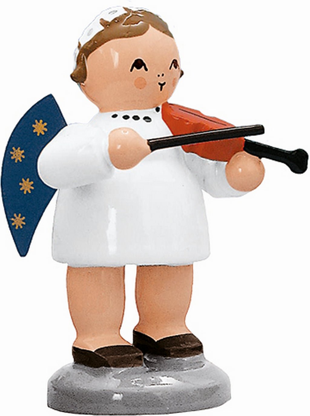 KWO - A75616 - KWO - Engel mit Geige, Holzkunst, 5cm