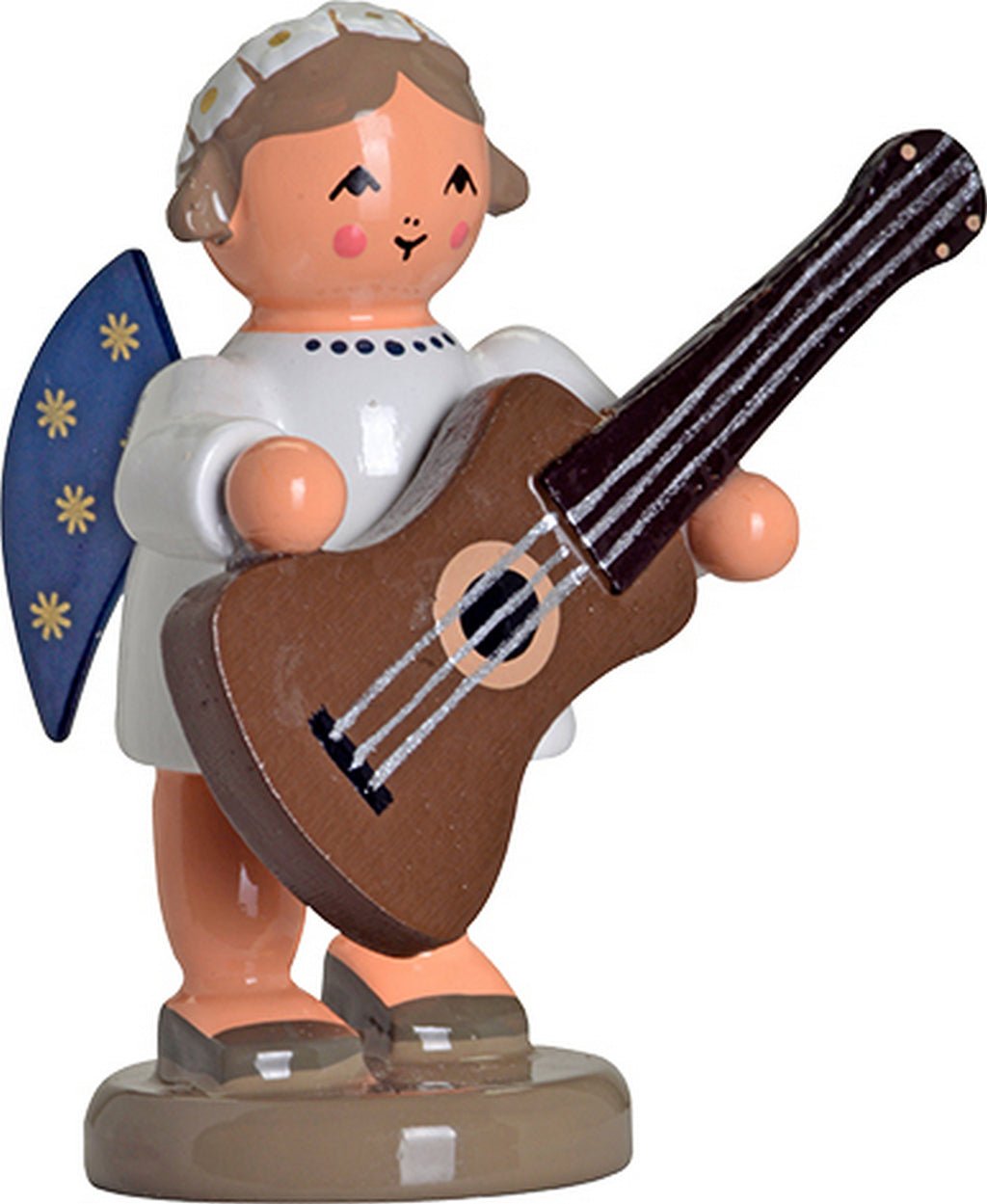 KWO - A75696 - KWO - Engel mit Gitarre, Holzkunst, 5cm