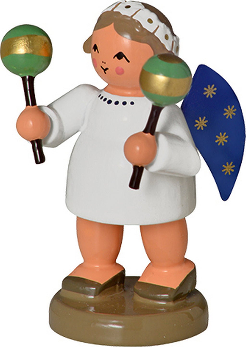 KWO - A75645 - KWO - Engel mit Maracas, Holzkunst, 5cm