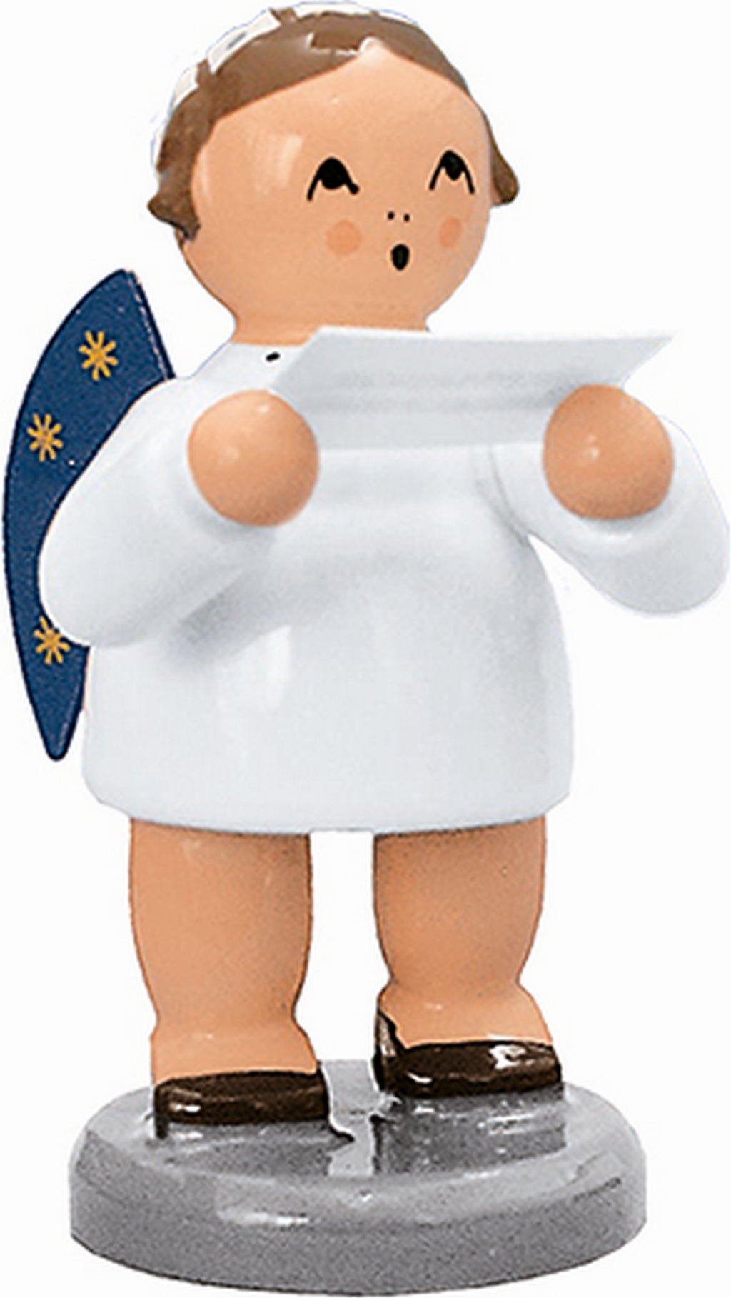 KWO - A75614 - KWO - Engel mit Notenblatt, Holzkunst, 5cm