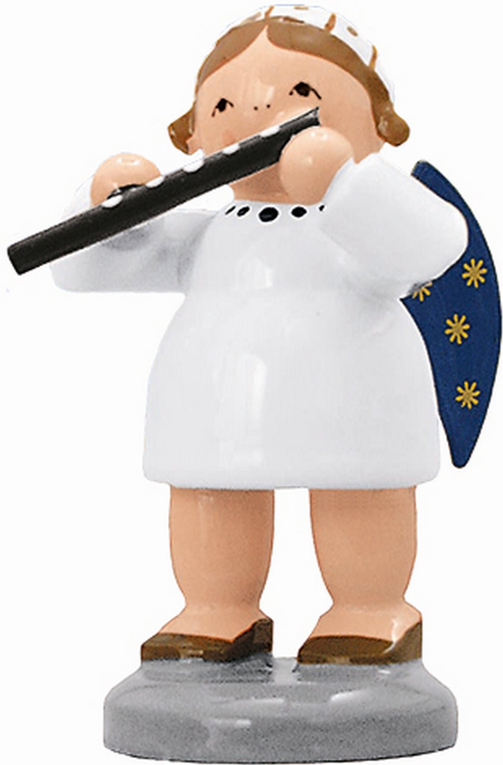 KWO - A75636 - KWO - Engel mit Querflöte, Holzkunst, 5cm