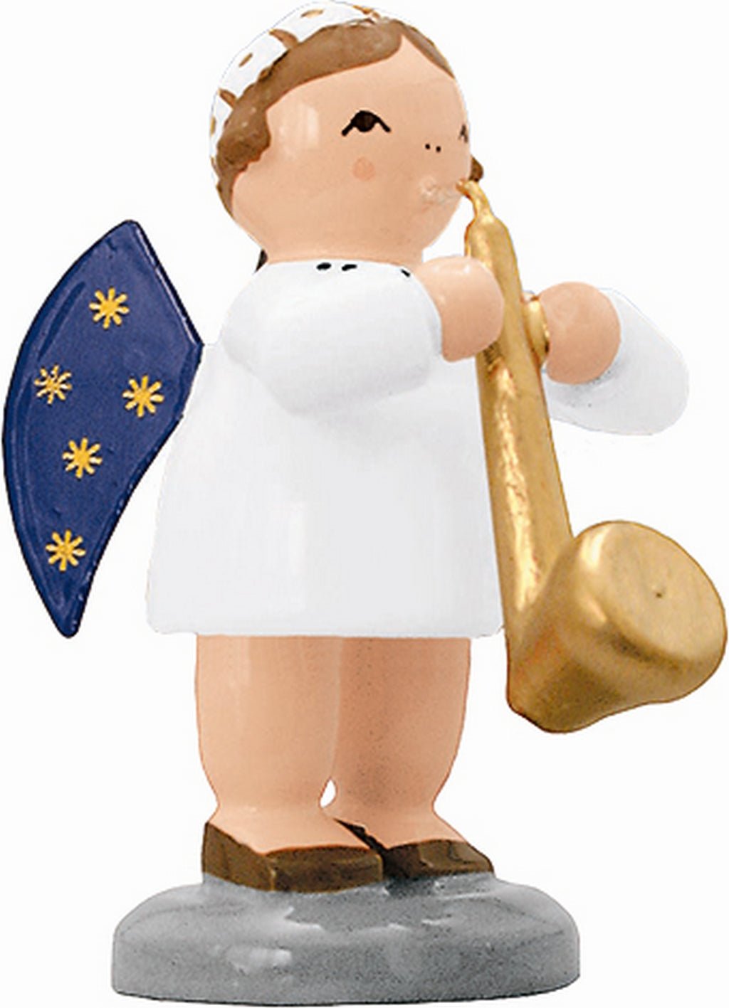 KWO - A75640 - KWO - Engel mit Saxophon, Holzkunst, 5cm