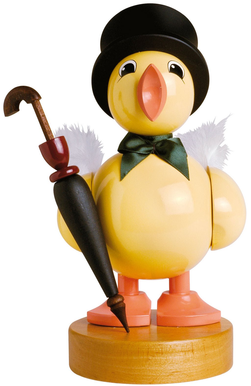 KWO - A42127 - KWO - Frühlingsküken mit Schirm, Holzkunst, 21cm