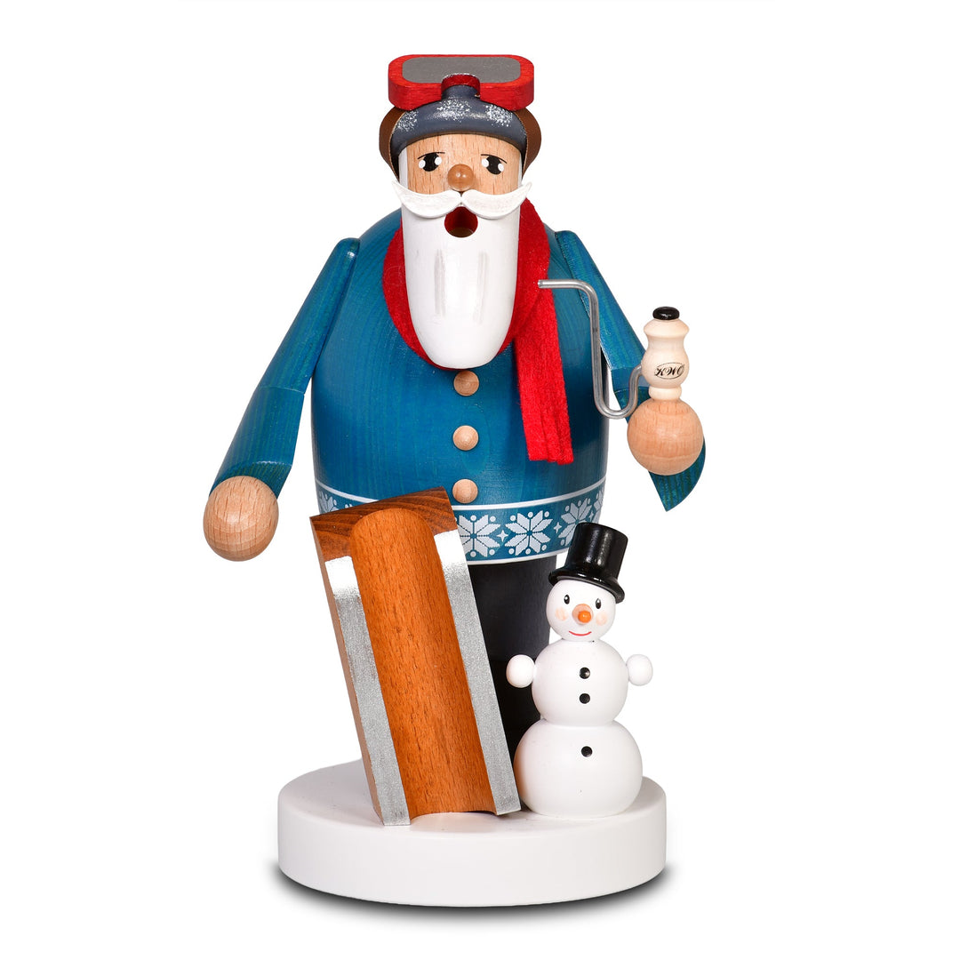 KWO-A21140 - KWO Holzfigur - Räuchermann Kufenkönig, Holzkunst, 18cm - 2026