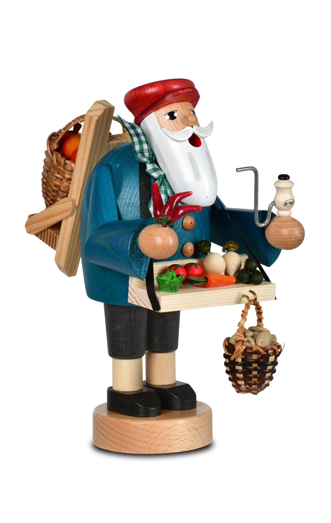 KWO - A21139 - KWO - Obst - und Gemüsehändler, Holzkunst, 18cm - 2025