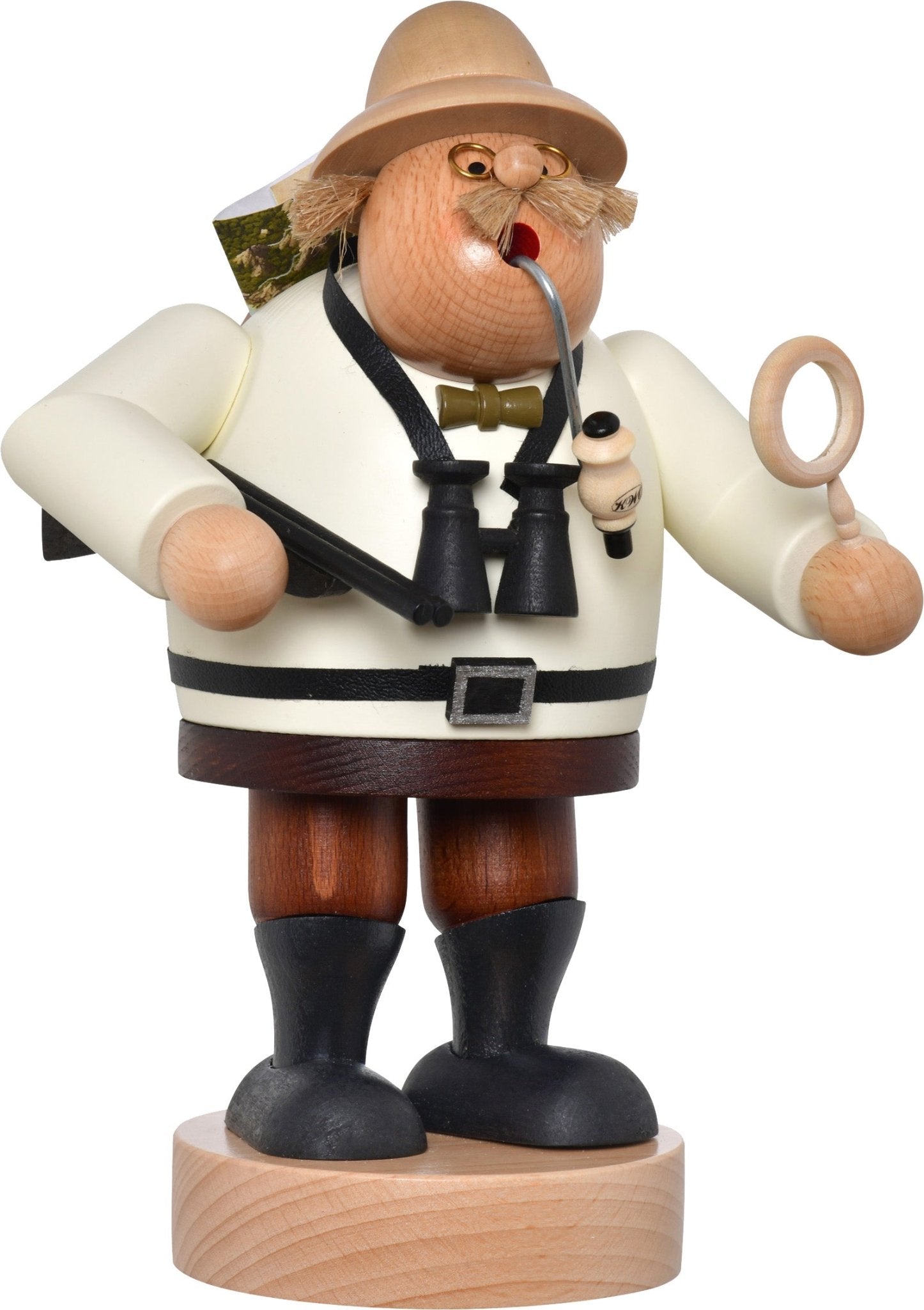 KWO - A21426 - KWO - Räuchermann Entdecker, Holzkunst, 21cm