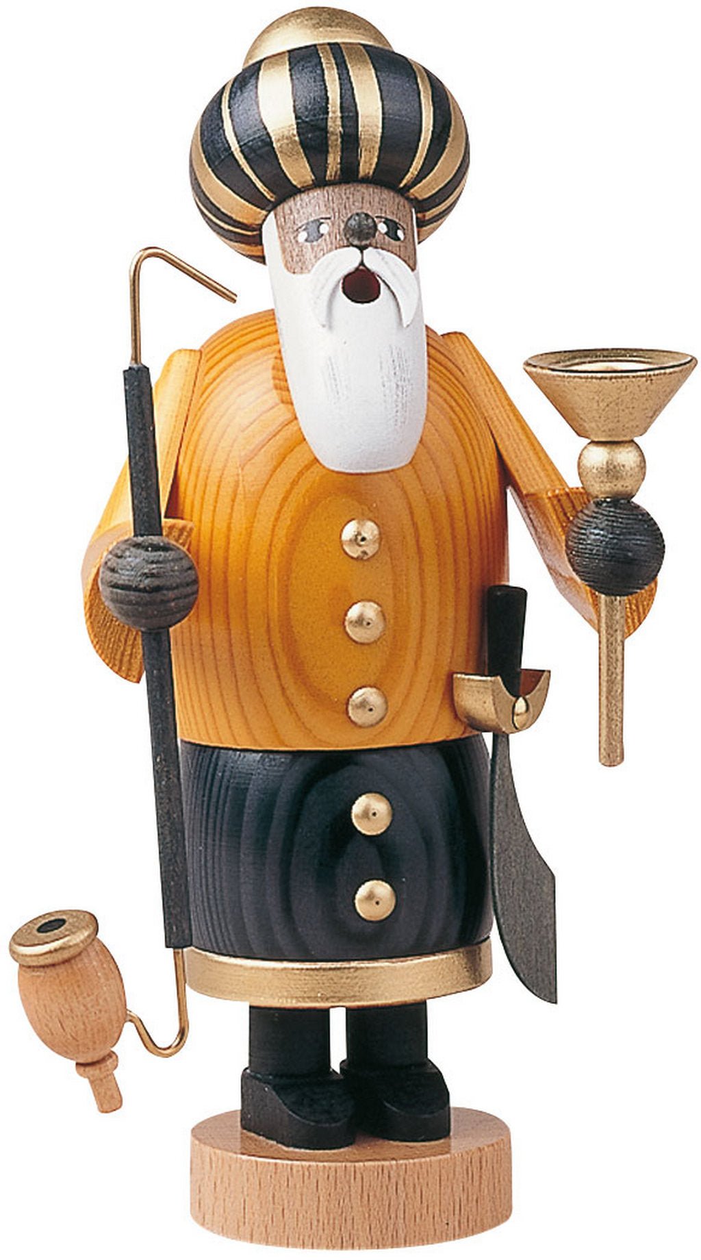 KWO - Räuchermann Melchior, Holzkunst, Höhe 22cm - KWO - A21163