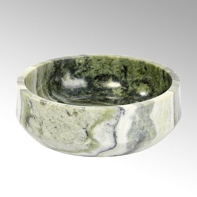 LAM-63267 - Lambert - Berubari Schale, Marmor, rainforest grün, H10cm, D30cm