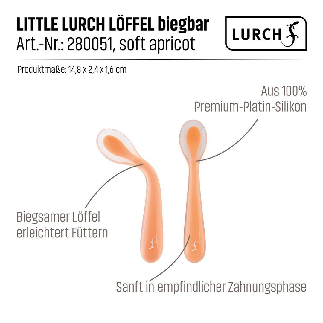 Little Lurch Löffel, biegbar, harmony soft apricot - LUR - 00280051