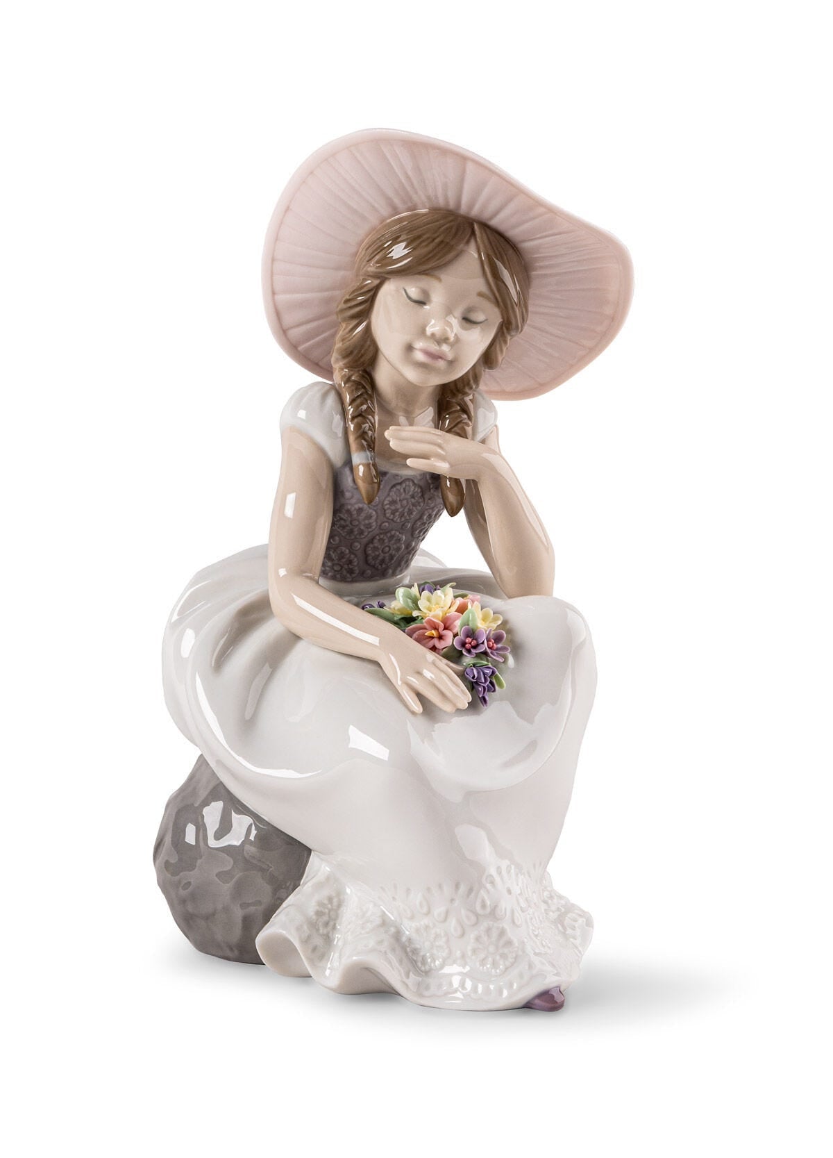 010 - 09749 - LLADRO® Figur - Der Frühling ist da Mädchen Skulptur 23cm - 01009749