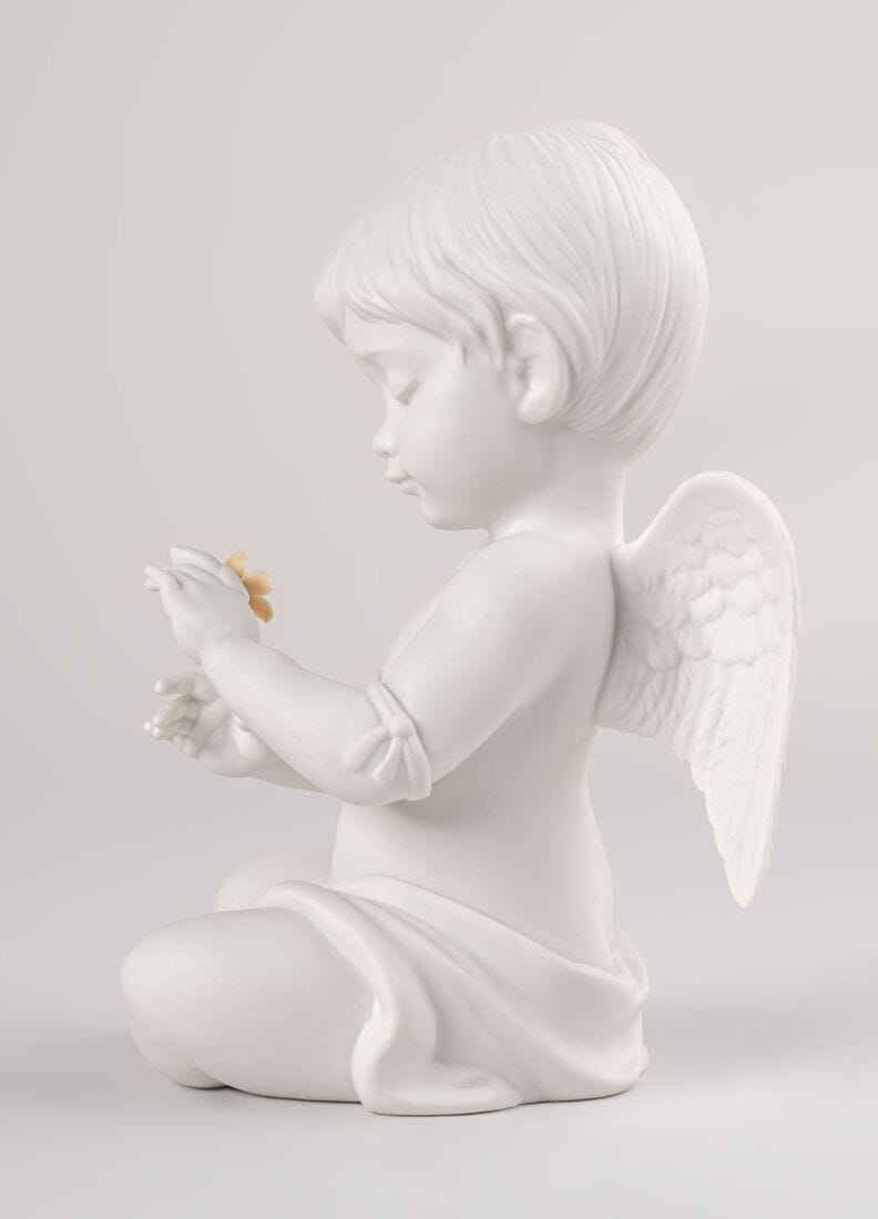 010-09789 - LLADRO® Figur Engel mit Blume, Skulptur, 20cm - 01009789 - 2026