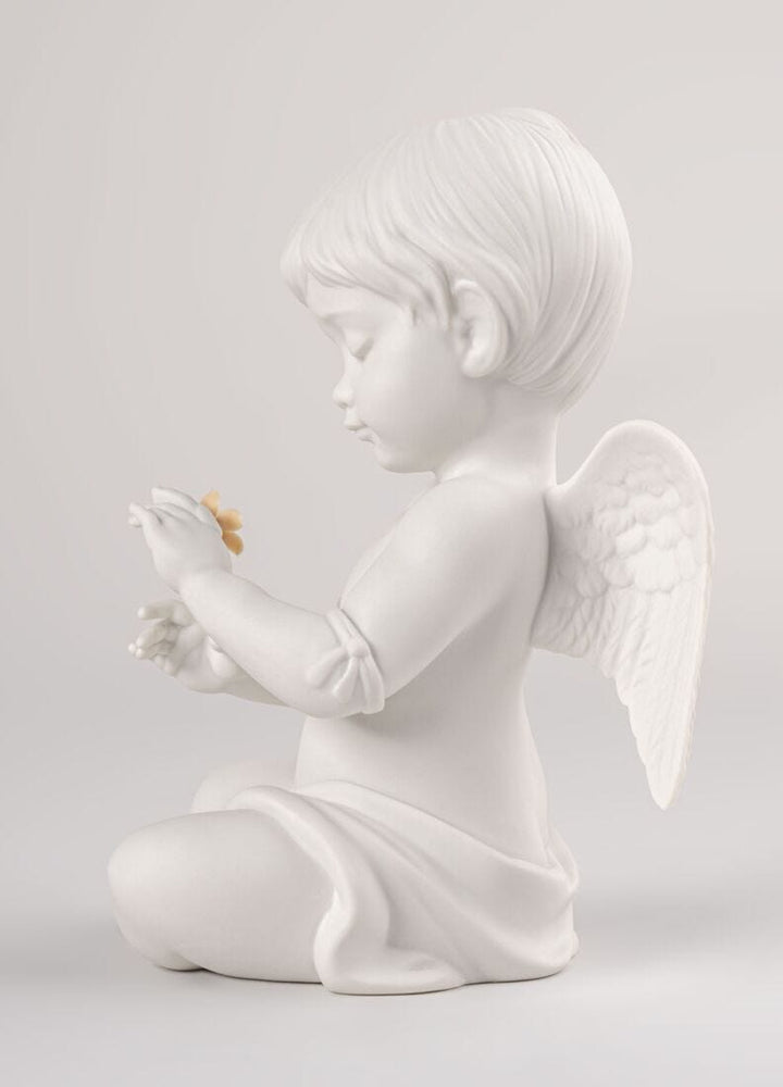 010-09789 - LLADRO® Figur Engel mit Blume, Skulptur, 20cm - 01009789 - 2026
