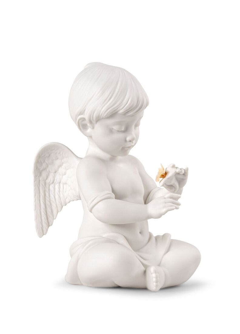 010-09789 - LLADRO® Figur Engel mit Blume, Skulptur, 20cm - 01009789 - 2026
