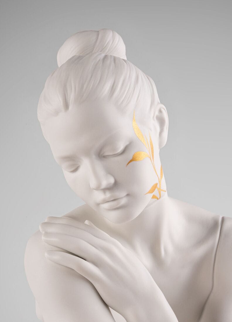 010-09810 - LLADRO® Figur Reflexionen der Natur – Skulptur "Her", Weißgold 55cm - 01009810 - 2026