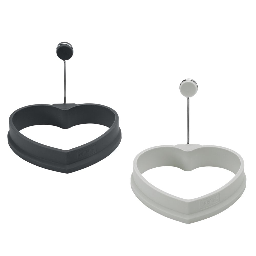 LUR - 00070270 - LURCH 'Eierformer Herz 2er Set light iron/grey'