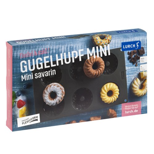 LUR - 00085029 - Lurch, Flexiform Gugelhupf Mini 6fach braun