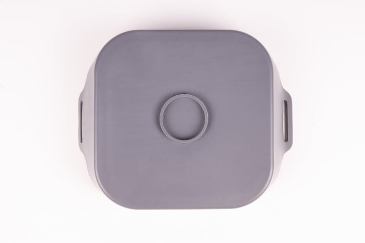 LUR - 00070205 - Lurch Heißluftfritteusen - Einsatz, 2er Set iron grey aus Silikon, 17 x 17 x 5,5cm "S"