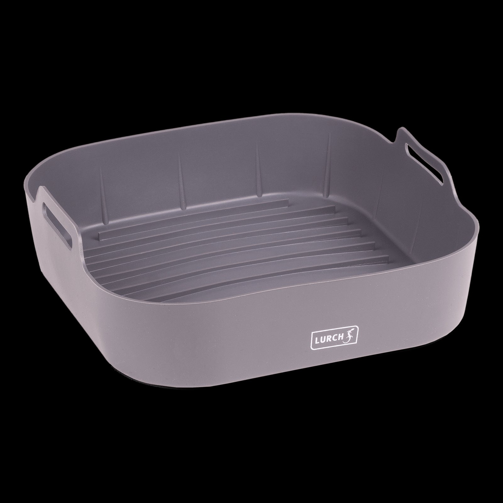 LUR - 00070206 - Lurch Heißluftfritteusen - Einsatz, iron grey aus Silikon, 21 x 21 x 7 cm