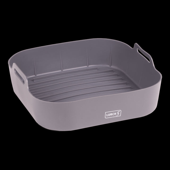 LUR - 00070206 - Lurch Heißluftfritteusen - Einsatz, iron grey aus Silikon, 21 x 21 x 7 cm