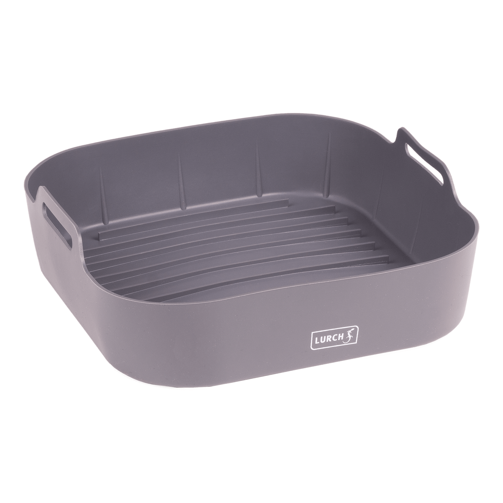LUR - 00070206 - Lurch Heißluftfritteusen - Einsatz, iron grey aus Silikon, 21 x 21 x 7 cm