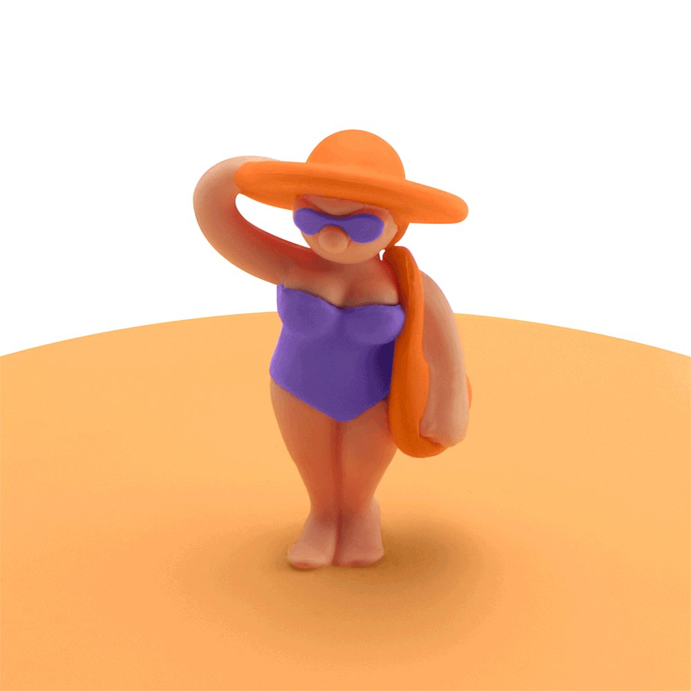 LUR - 00210846 - LURCH Mein Deckel Beach Girls Theresa Tasche Ø10,5cm Silikon