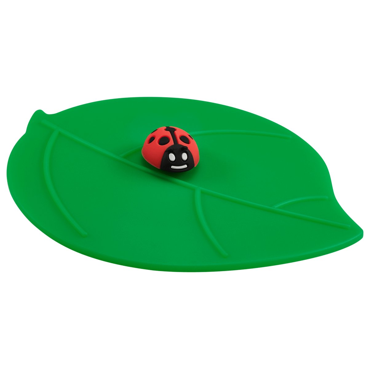 LUR - 210895 - LURCH Mein Deckel Garten Marienkäfer, 10,5 x 12,5cm Premium - Platinum - Silikon