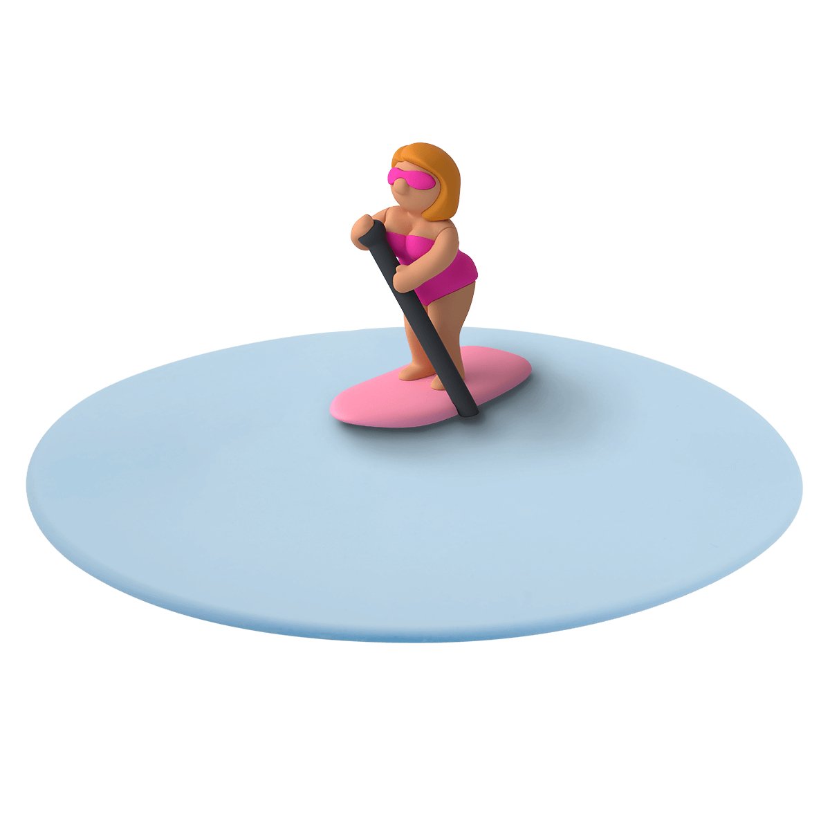 L00210877 - LURCH Mein Deckel Summer Fun Pia Paddel, Premium - Platin - Silikon