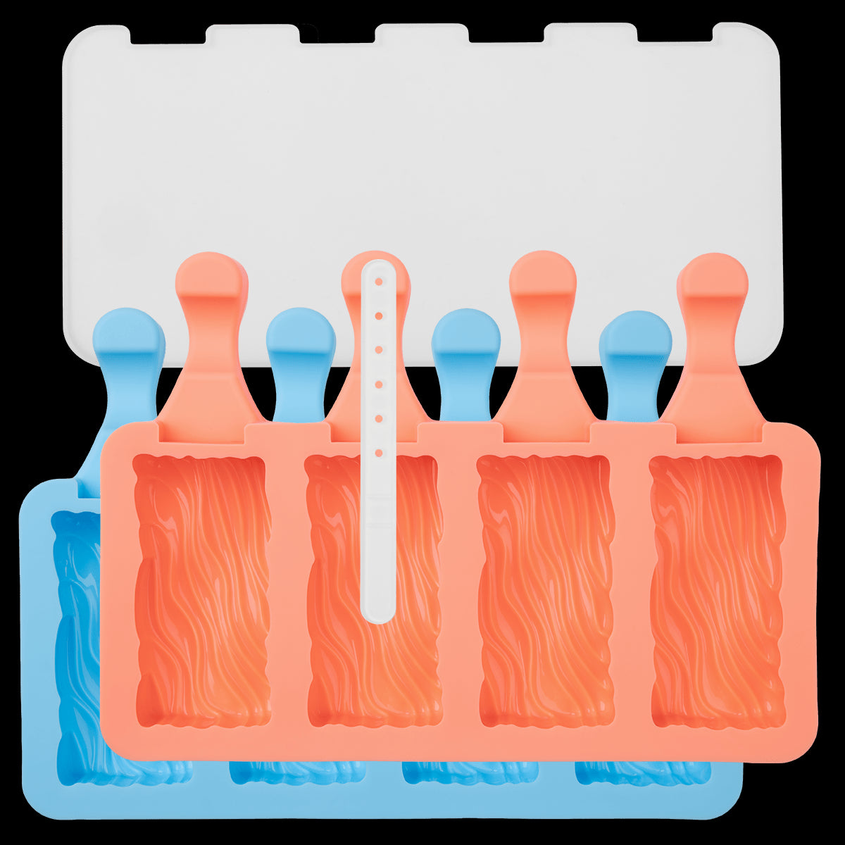 LUR - 00010486 - Lurch - Popsicle IceForm Wave, 2er Set