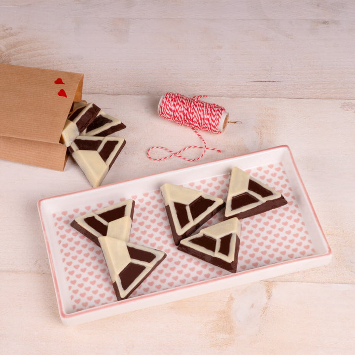 LUR - 00083094 - Lurch Schokoladenform Triangle "L" Schokolade und Pralinen, Größe 12 x 23,5 cm