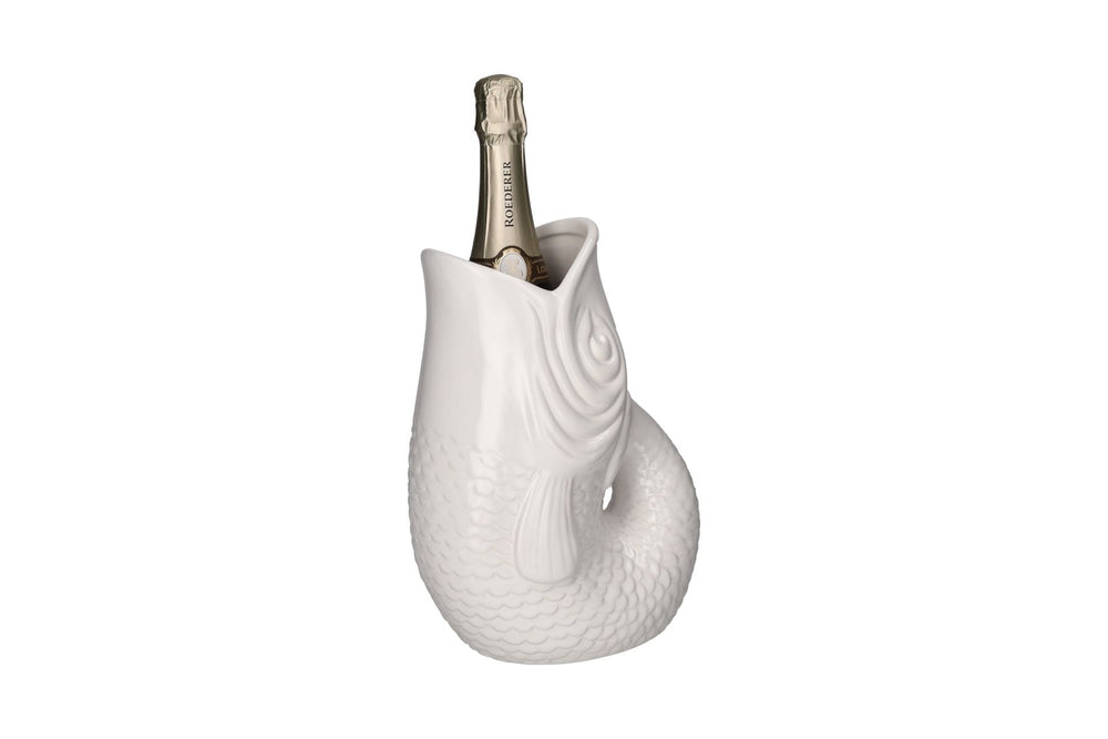 GICO - 1214401001 - Monsieur Glacon, Gift Company, Flaschenkühler weiß