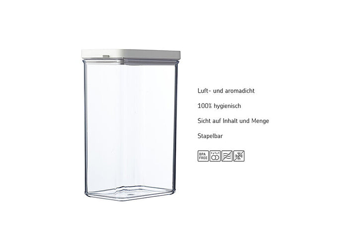Set Storage Jar Omnia, Mepal, 3 kpl, Nordic valkoinen