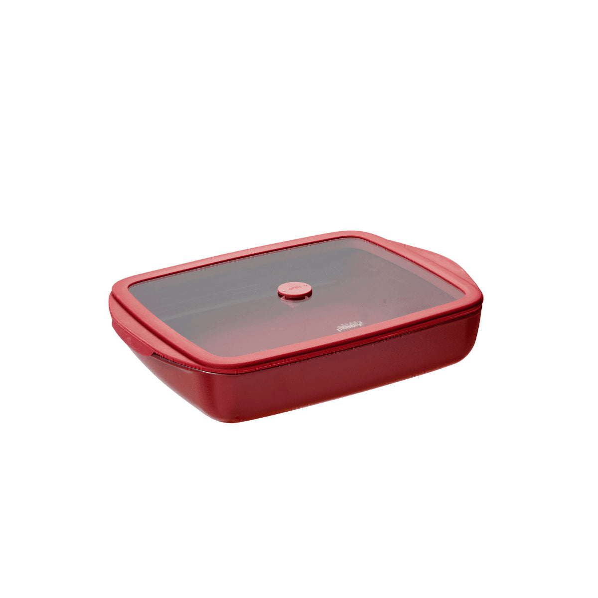 PEB-PKV-077 - pebbly - Rechteckige Glasauflaufform mit Deckel – 1,6 Liter