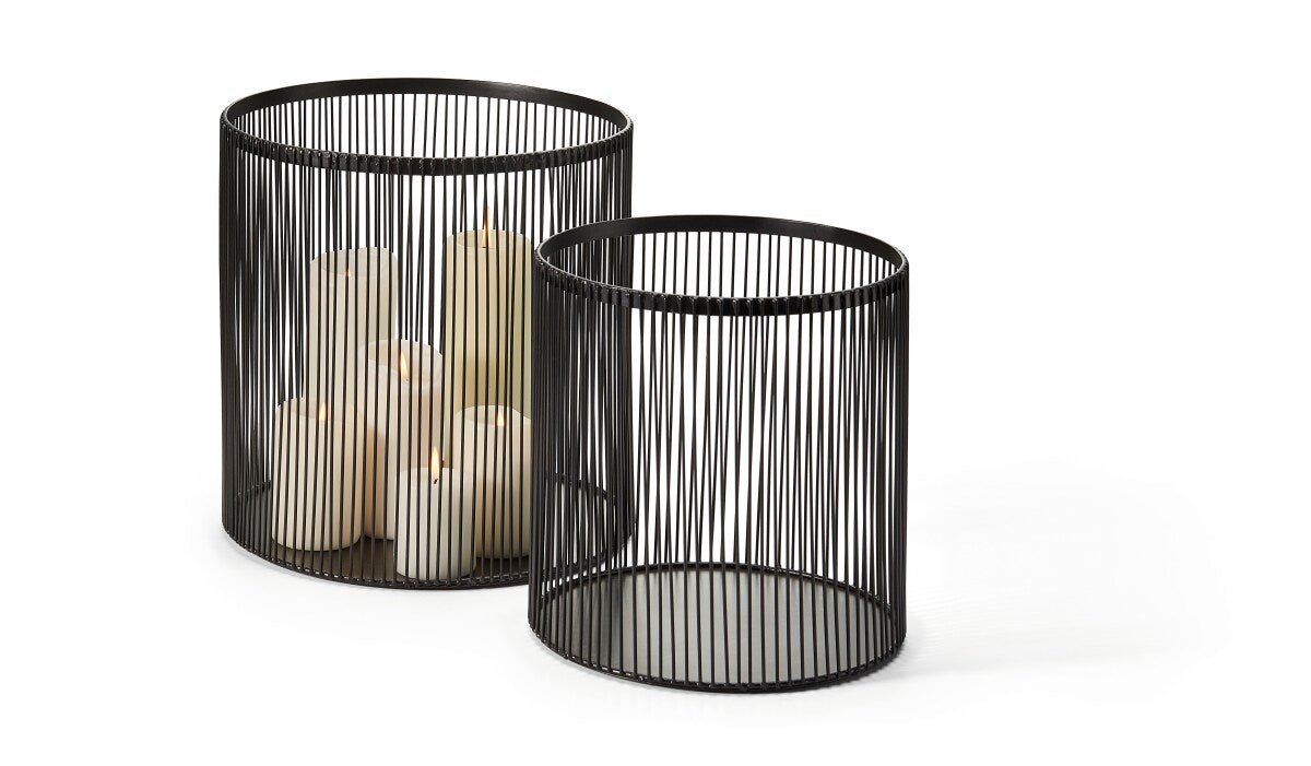 PHI - 122028 - Philippi, Nobo Korb, Windlicht - Set, 2 Stück