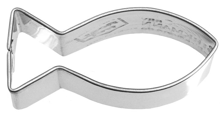 BIR-191075 - RBV Birkmann, Stampo per biscotti pesce cristiano, 5 cm, acciaio inox