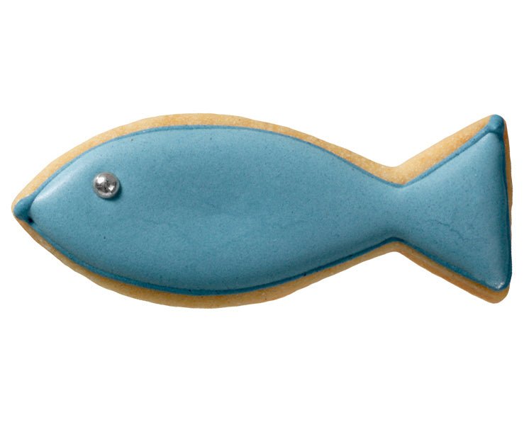 BIR-191075 - RBV Birkmann, Stampo per biscotti pesce cristiano, 5 cm, acciaio inox