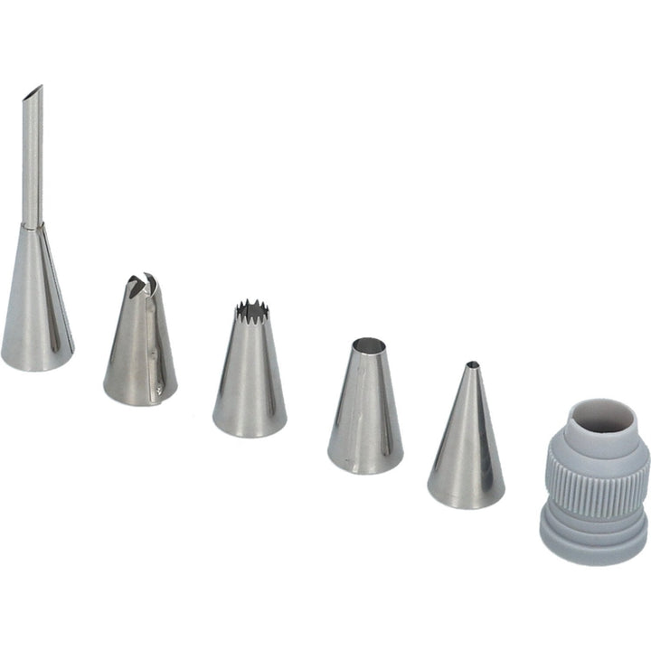 BIR-424081 - RBV Birkmann, Baker´s Best, Spritzbeutel - Set + 5 Edelstahltüllen