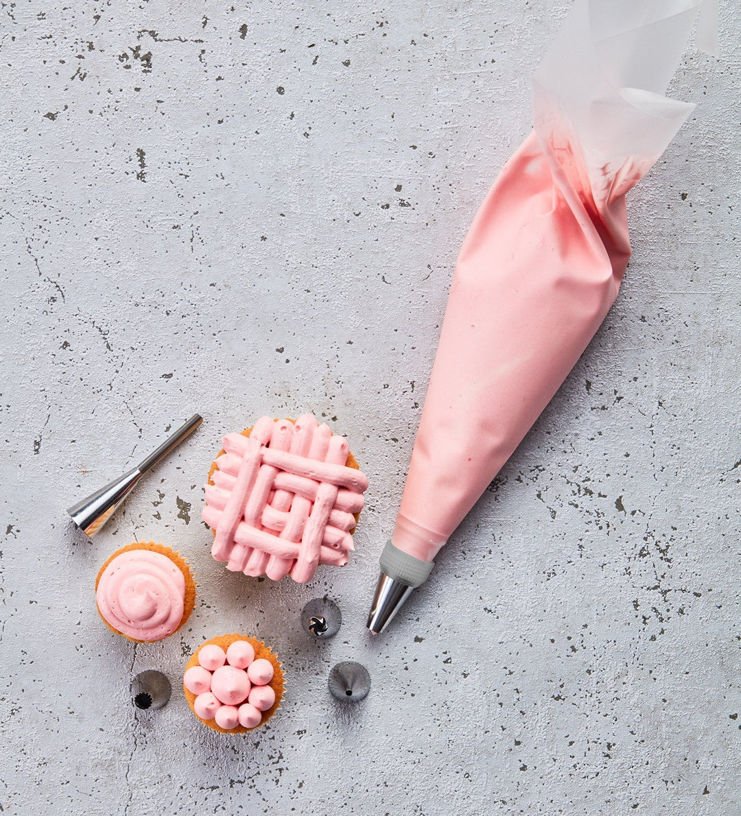 BIR-424081 - RBV Birkmann, Baker´s Best, Spritzbeutel - Set + 5 Edelstahltüllen