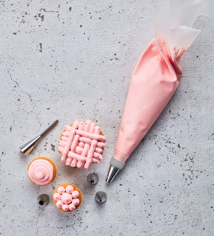 BIR-424081 - RBV Birkmann, Baker´s Best, Spritzbeutel - Set + 5 Edelstahltüllen