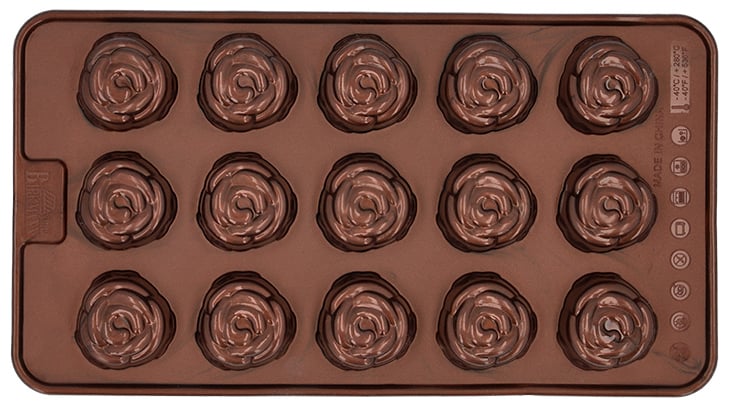 BI - 252738 - RBV Birkmann, Chocolaterie Rose, Einzelform, 2 Stück