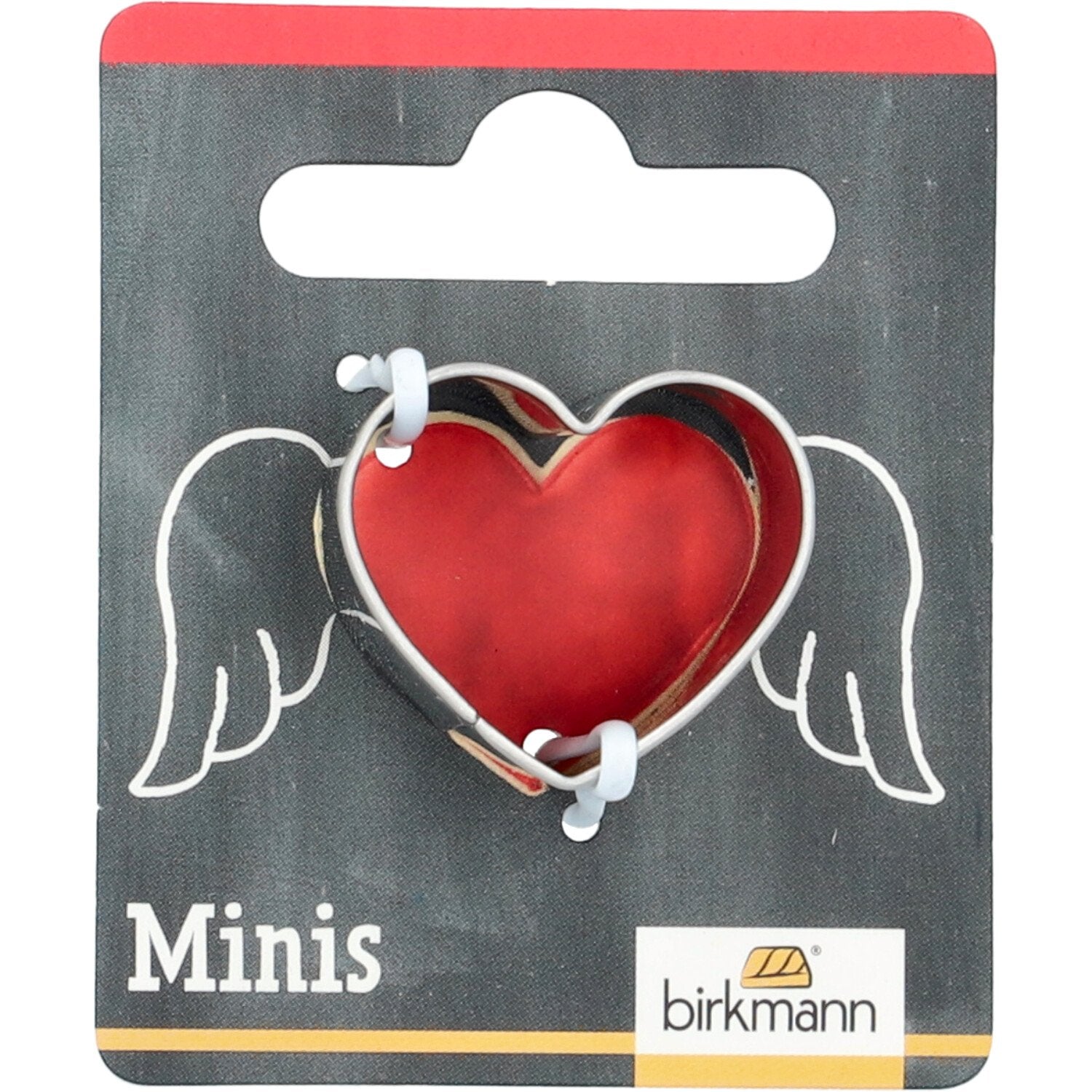 BI152564 - RBV Birkmann, Mini - Ausstechform Herz,2,5cm, Edelstahl auf Cardboard