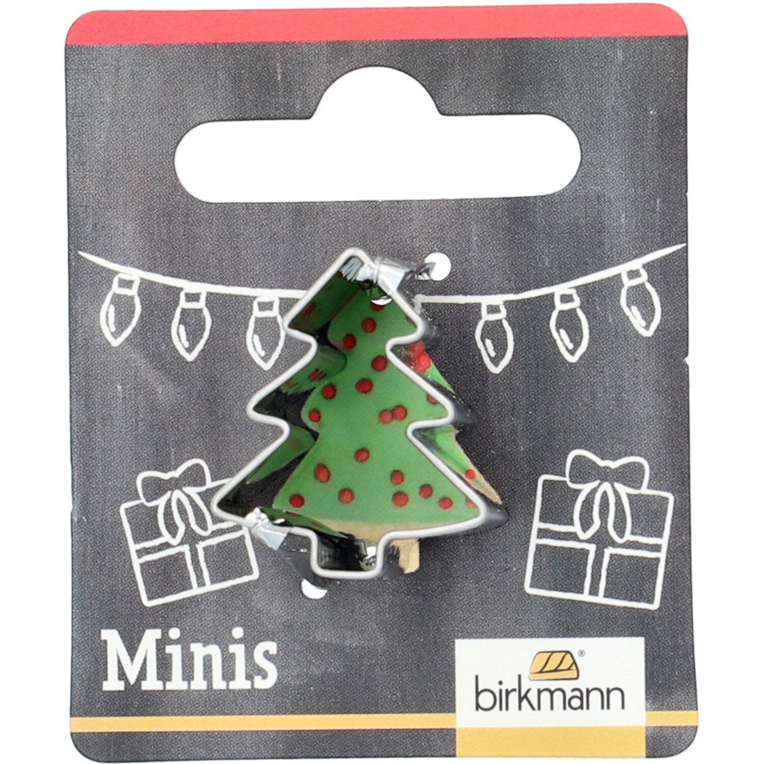BI - 152946 - RBV Birkmann, Mini - Ausstechform, Tannenbaum, 2,5cm, Edelstahl, auf Cardboard