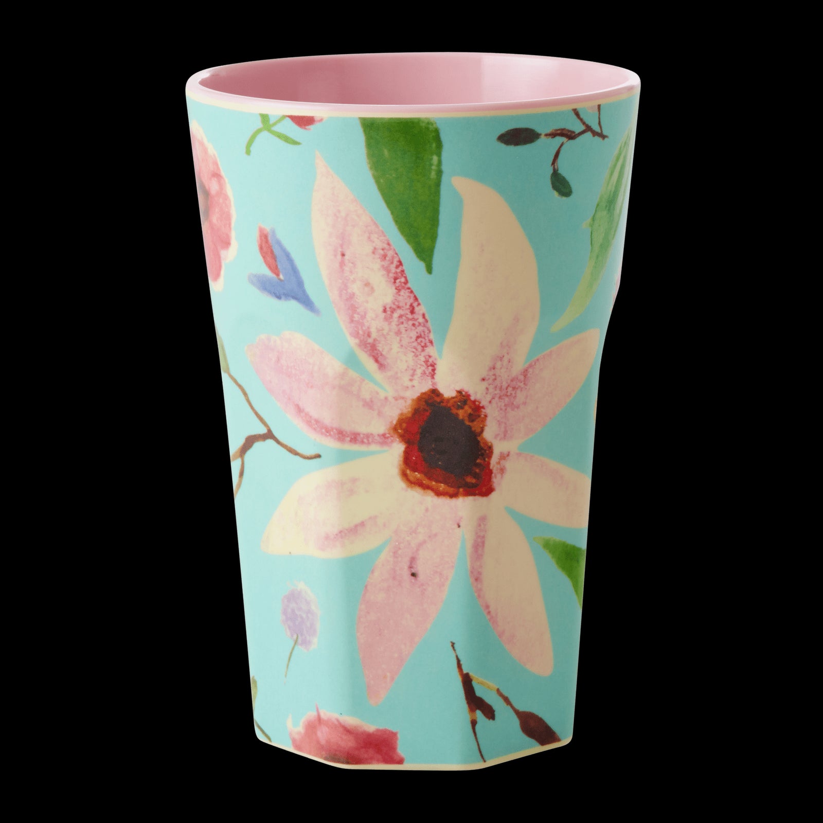 ri - MELCU - LSELFLMI - Rice, Melamine Becher mit Selma Blumen Motiv, 400ml