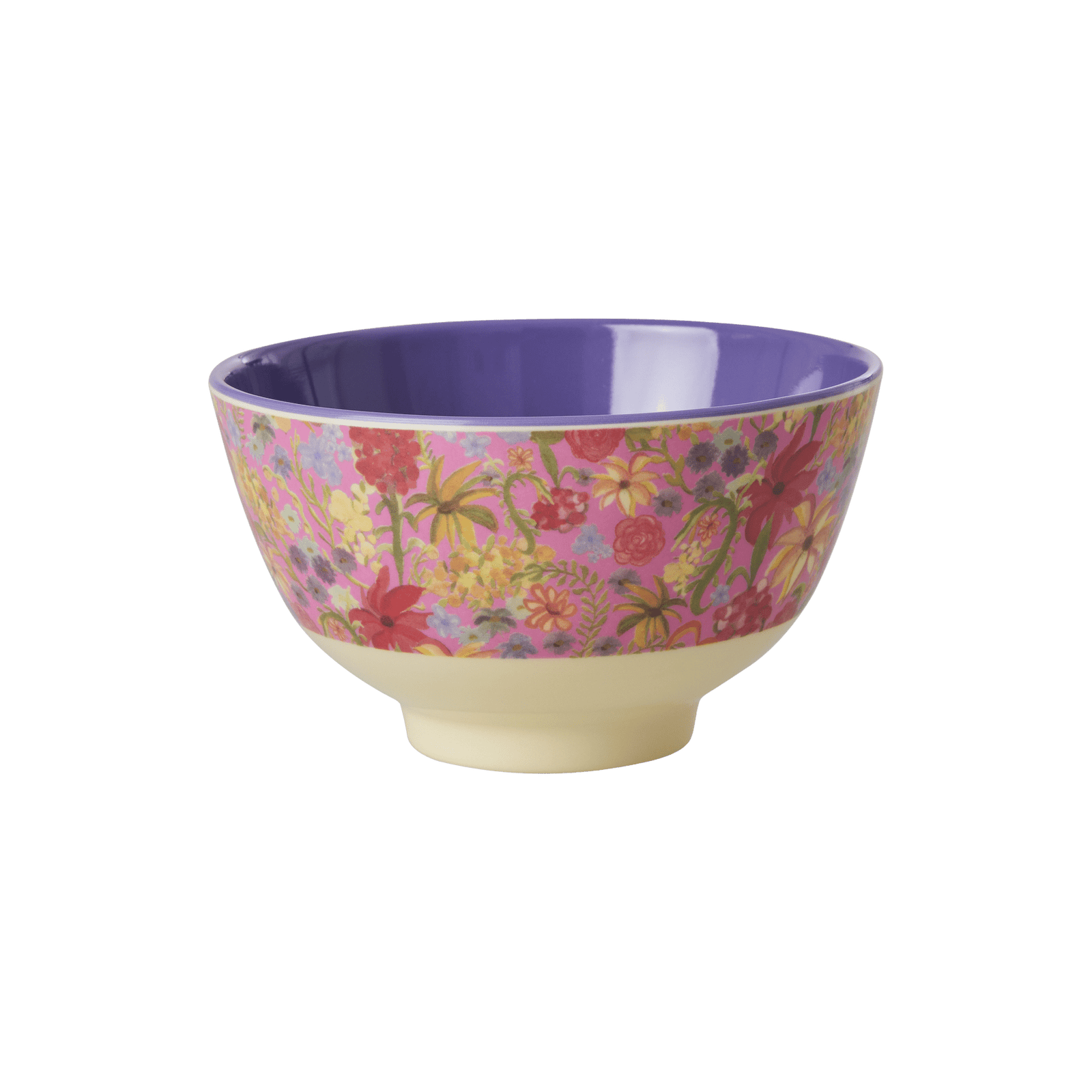 ri - MELBW - SSWEFL - rice, Melamine Bowl with Swedish Flower Print, Small, 300ml